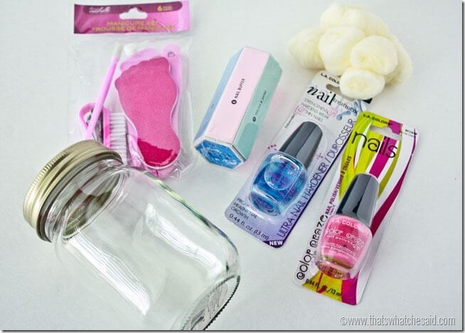 Manicure in a Jar Supplies