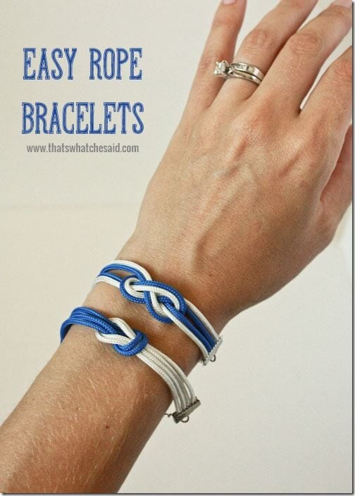 DIY Easy Rope Bracelets – That's What {Che} Said