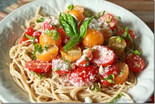 Tomatoes and Pasta at thatswhatchesaid.com