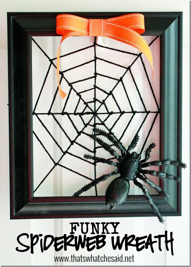 Funky Spiderweb Wreath at thatswhatchesaid.net