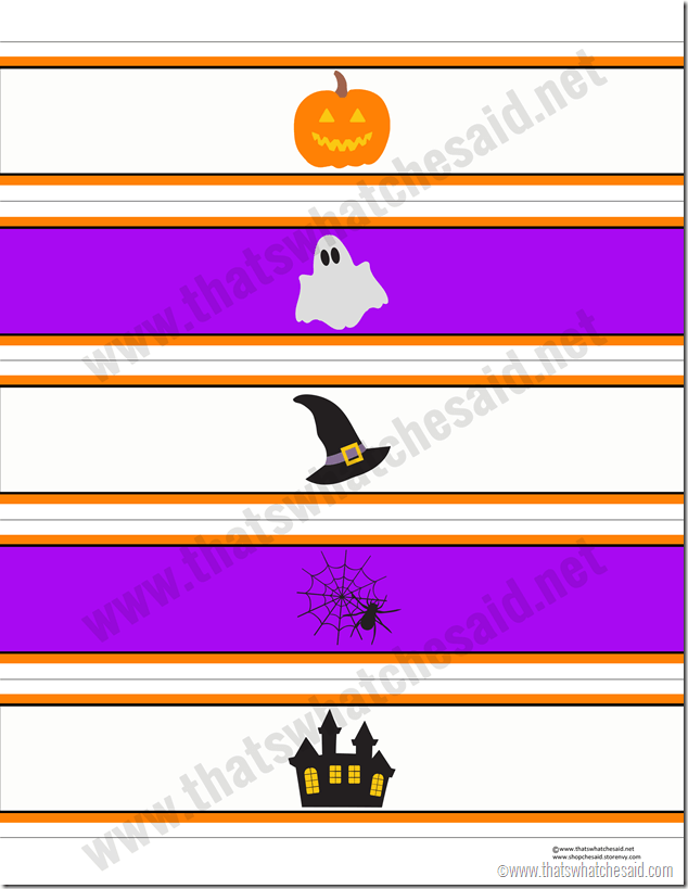 Halloween Water Bottle Labels