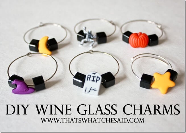 How to make your own wine glass charms at thatswhatchesaid.com