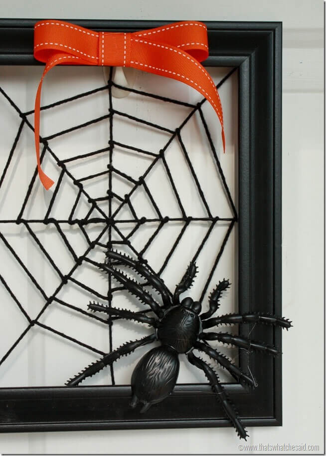 Spiderweb Wreath at thatswhatchesaid.com