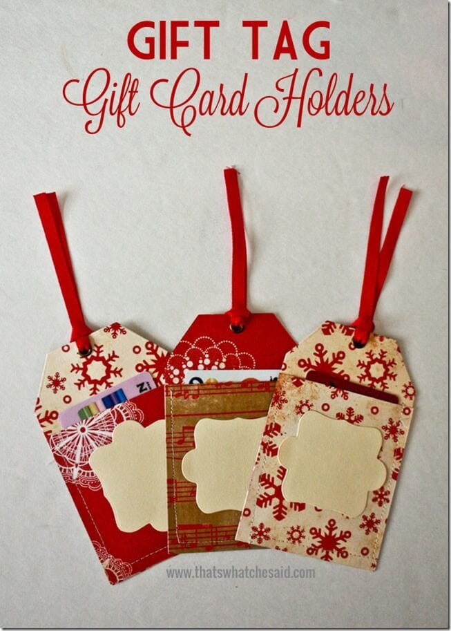 Gift Card holder ideas at thatswhatchesaid.com
