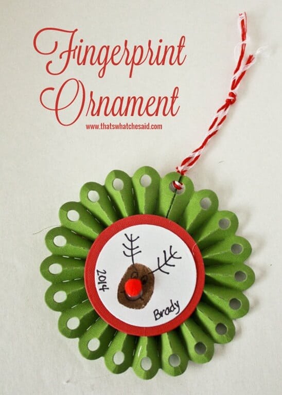 Keepsake Fingerprint Ornament