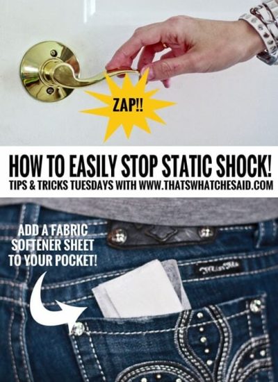 How to Easily Stop Static Shock at www.thatswhatchesaid.com