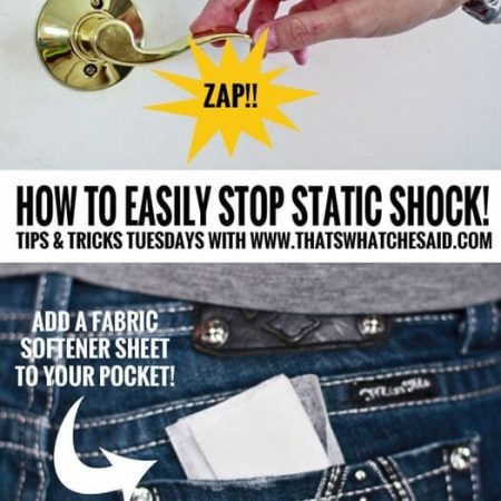 How to Easily Stop Static Shock at www.thatswhatchesaid.com