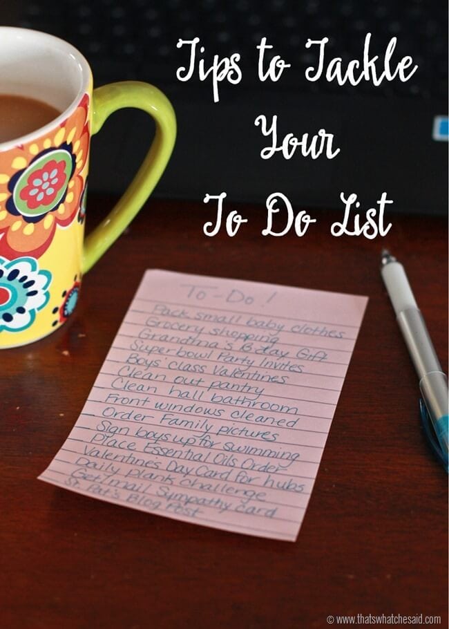 Tips to Tackle Your To Do List
