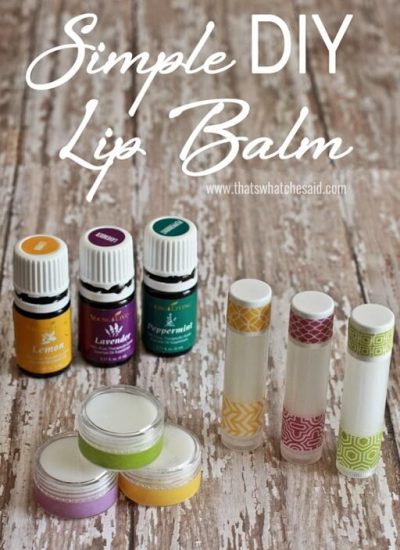 Simple and Easy DIY Lip Balm Recipe that only requires 4 ingredients!
