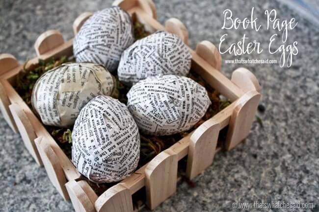 Book Page Eggs Book Page Eggs