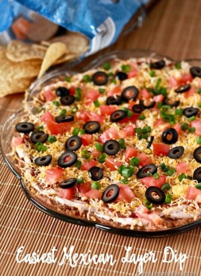 Easy Mexican Layer Dip Appetizer Recipe!