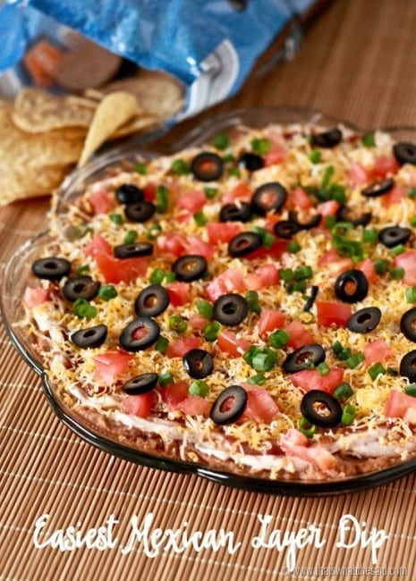 Easy Mexican Layer Dip Appetizer Recipe!
