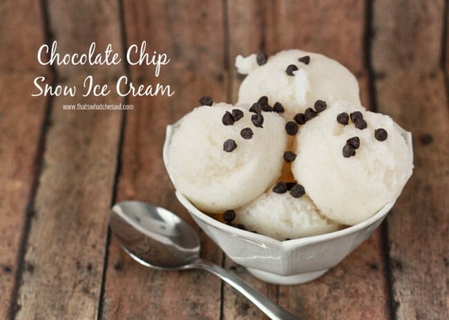 Easy Snow Ice Cream Recipe