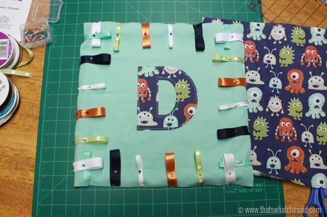 Easy Taggie Blanket 3