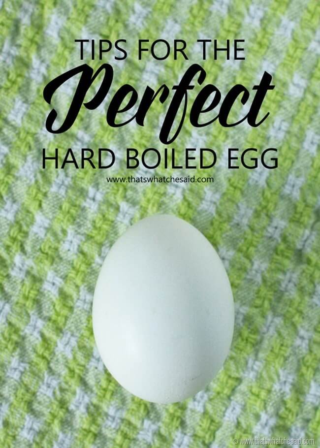 Tips for the Perfect Hard Boiled Egg