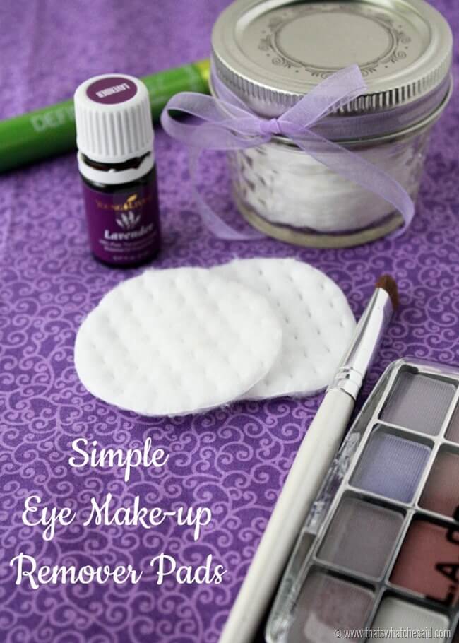 DIY Make Up Remover Pads at www.thatswhatchesaid.com