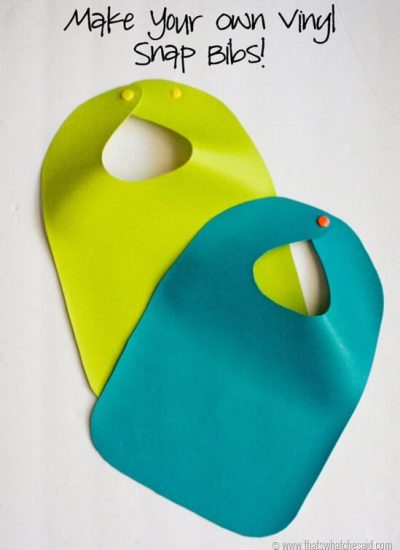 How to make your own Vinyl Baby Bib