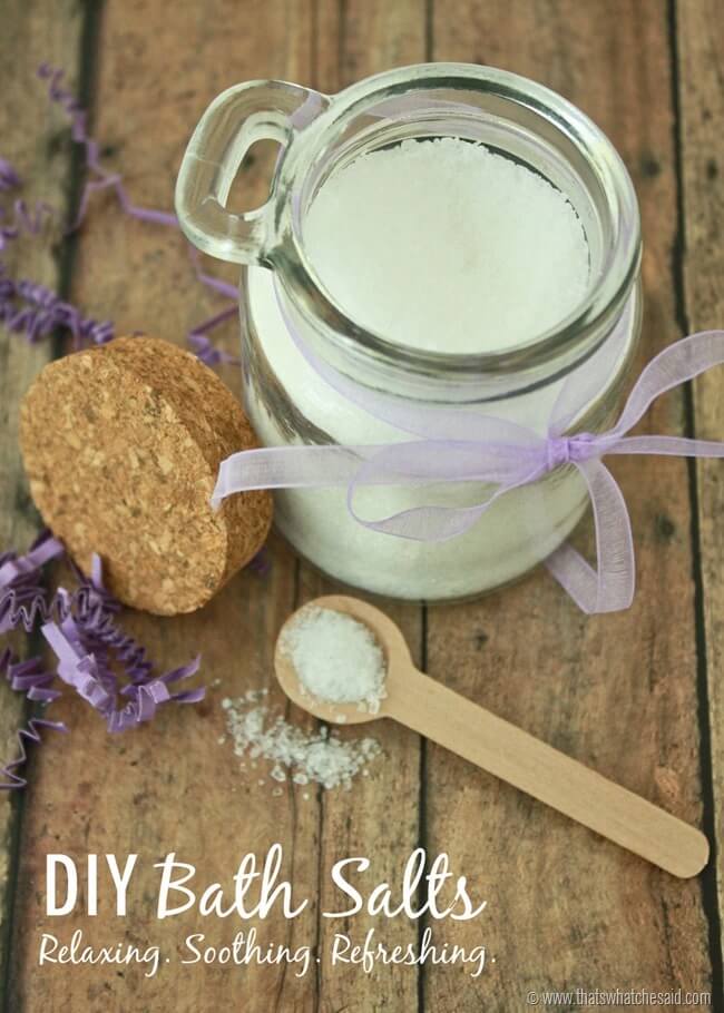 Bath Salt Recipes Using Essential Oils at thatswhatchesaid.com