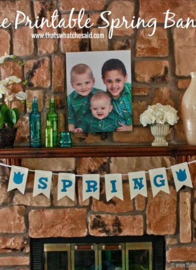 Free Printable Spring Banner at thatswhatchesaid.net