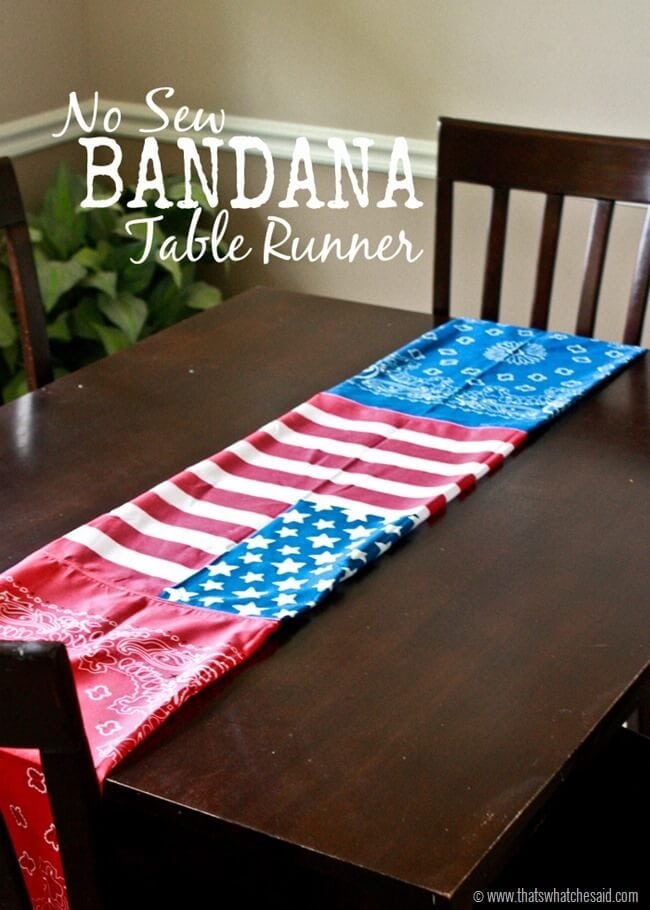 No Sew Table Runner