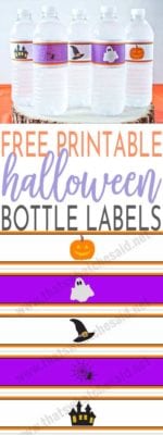 Halloween Water Bottle Printables – That's What {Che} Said...