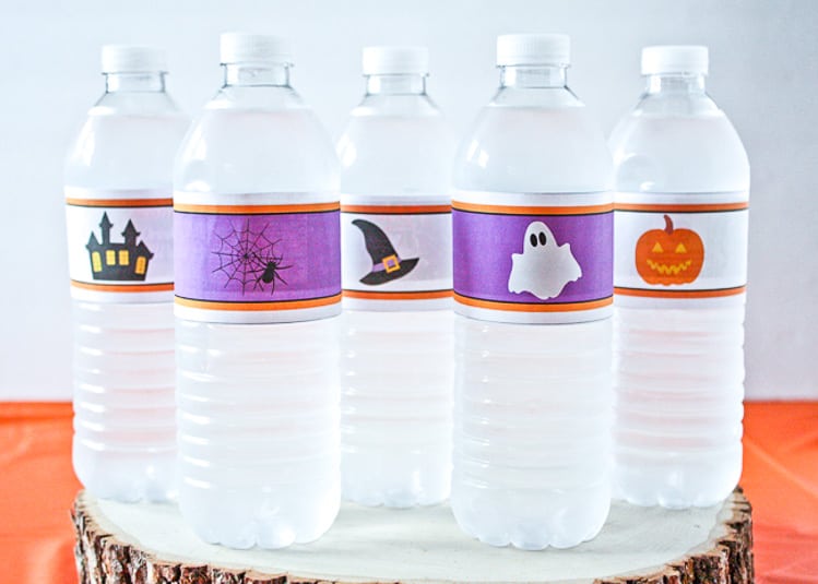 Halloween Water Bottle Printables