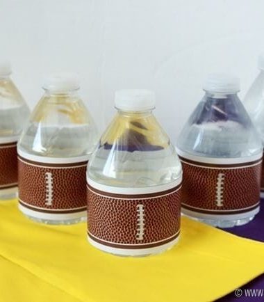 Football Water Bottle Labels at www.thatswhatchesaid.com