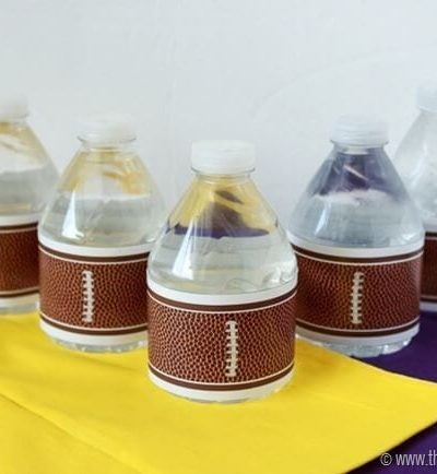 Football Water Bottle Labels at www.thatswhatchesaid.com