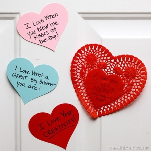 Heart Attack Door Decor Idea at www.thatswhatchesaid.com