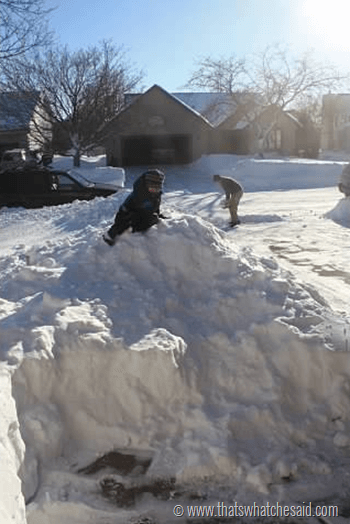 snow pile