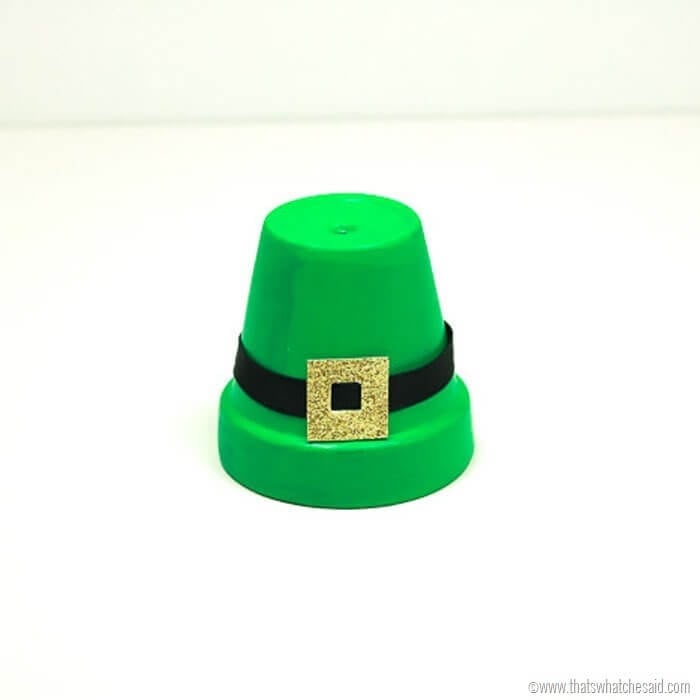 Clay Pot Crafts - Leprechaun Hat