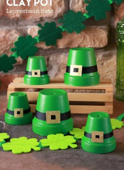 Leprechaun Hats from Clay Pot Crafts