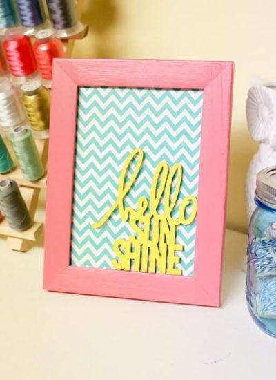 Hello Sunshine Quote Frame