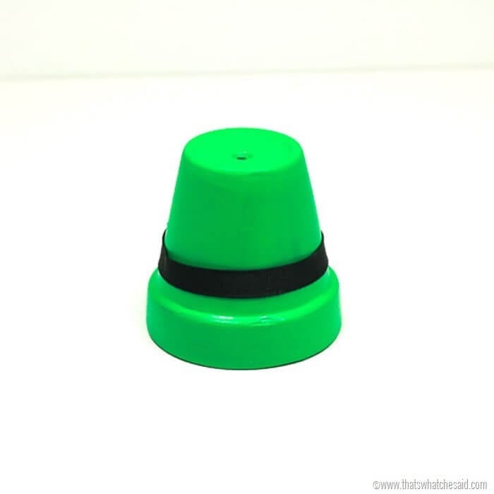 Leprechaun Hats - Clay Pot Craft Idea
