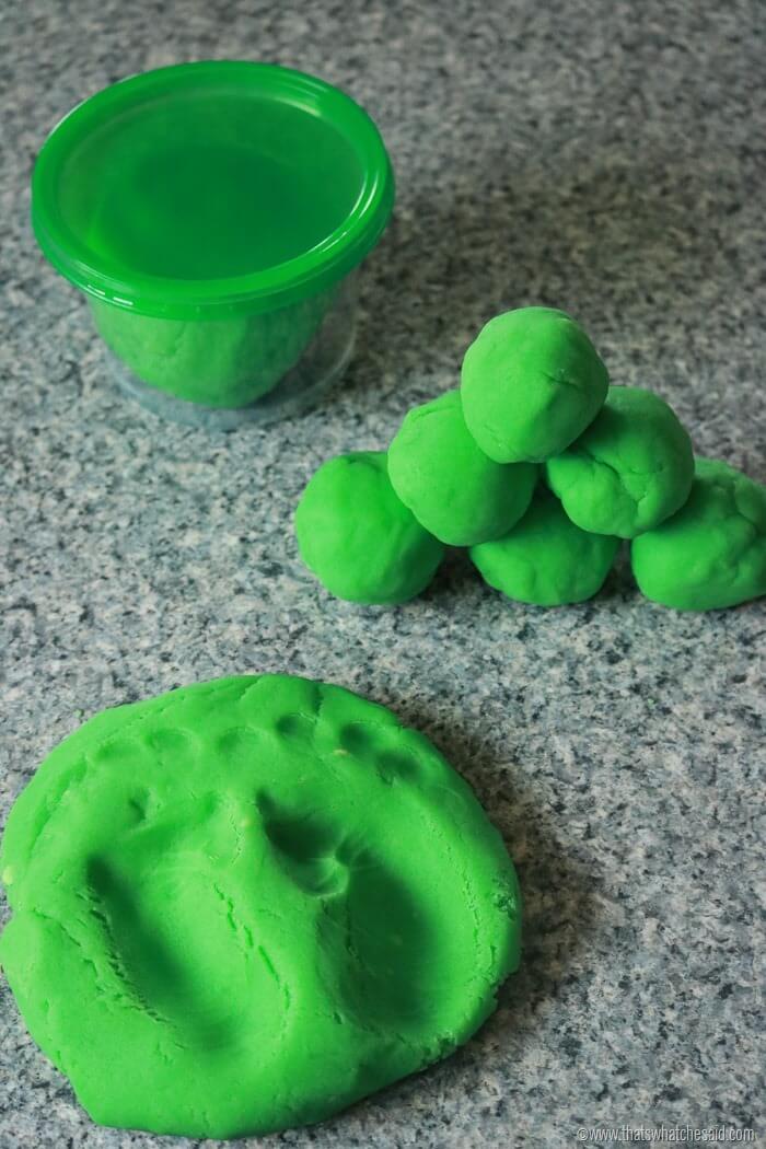 Leprechaun Poop Green Play Dough-2