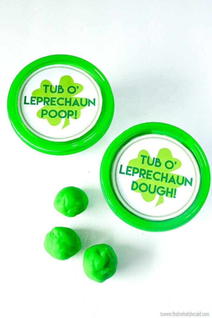 Leprechaun Poop Green Play Dough-6