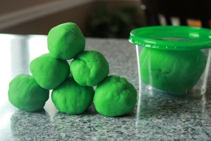 Green play doh sales