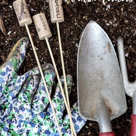 Upcycled Cork Garden Markers