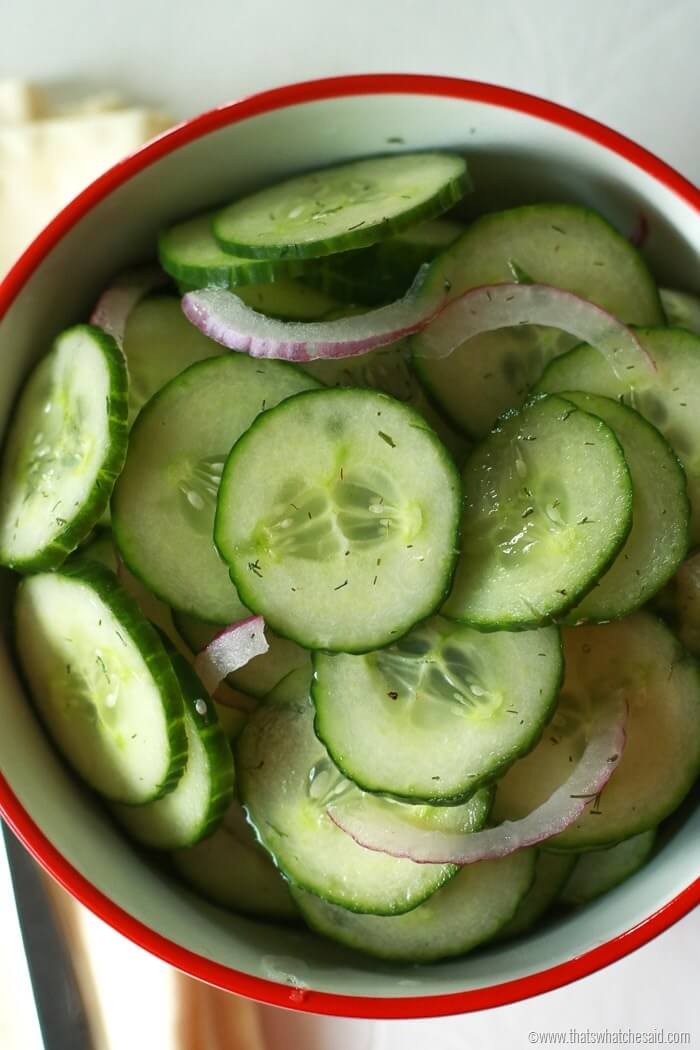 Cucumber Salad Picnic Side Dish