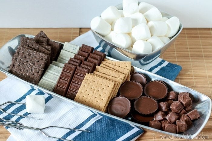 Fun, easy DIY S'mores Bar!