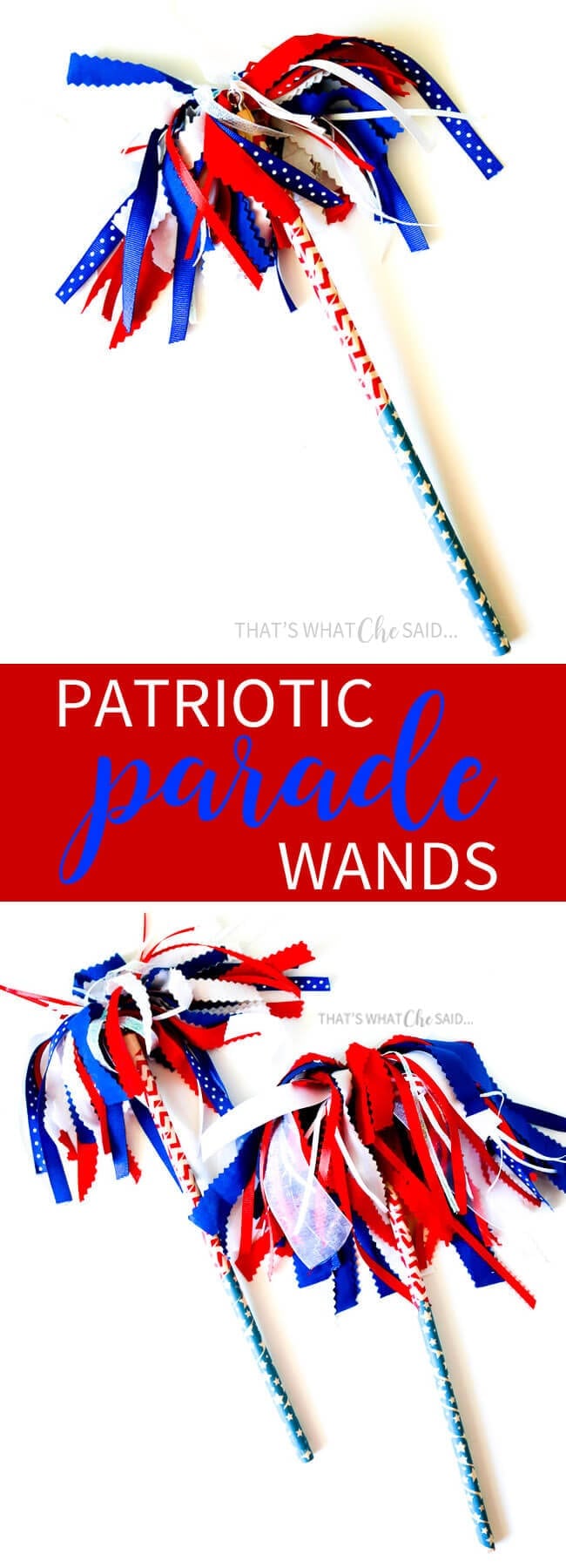 asy Patriotic Parade Wand Shakers. Perfect to craft with the kids!