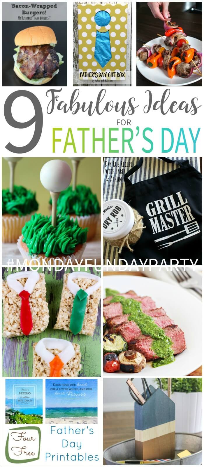 Father's Day Ideas at Monday Funday Link Party