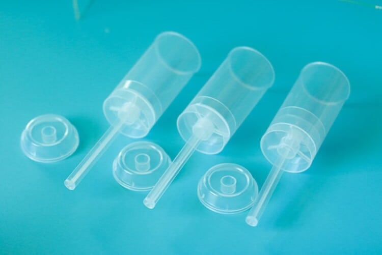 Plastic push pop containers for food or crafts