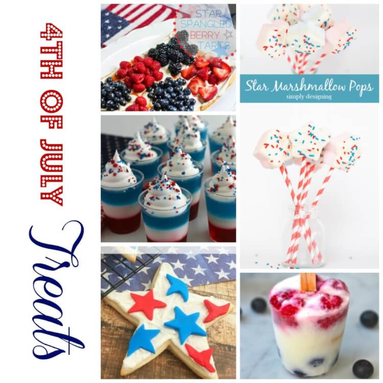 Red white and blue treats
