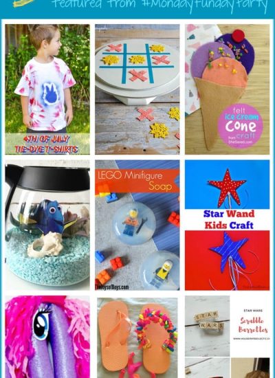 Summer Kids Craft Ideas at Monday Funday Link Party