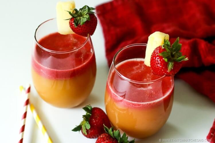 Pineapple Strawberry Margarita Easy Pineapple Strawberry Margarita Recipe