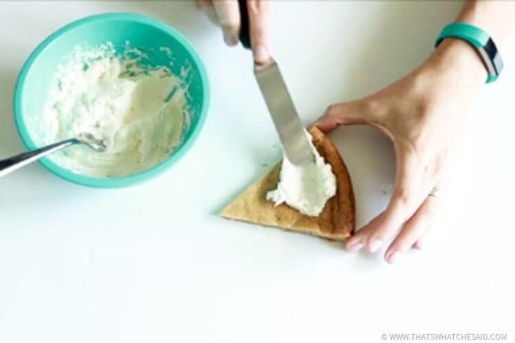 Spread marshmallow/cream cheese mixture as the sauce on your fruit pizza!