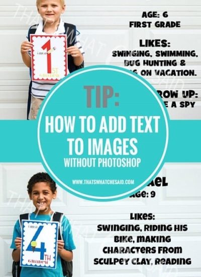 Easily Add Text to Images without needing Photoshop!