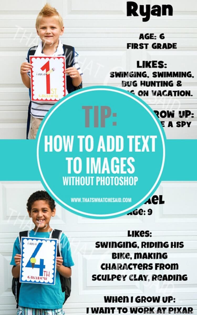 Add text to Photos without Photoshop