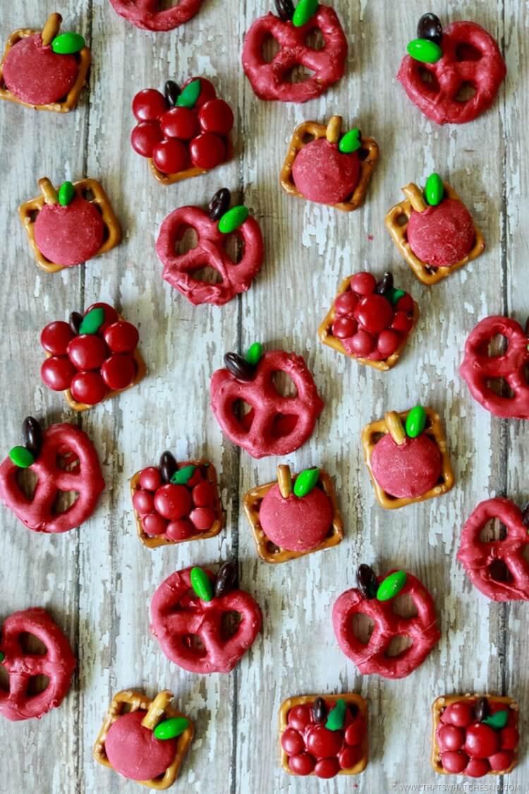 Apple Pretzel Bites Made 3 ways